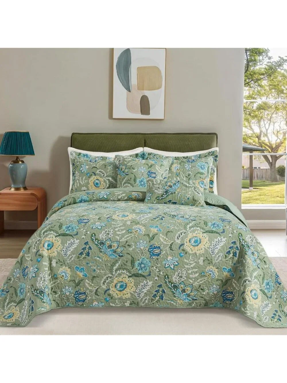 Lightweight California King Quilt Bedding Set - Soft Cotton Bedspread for Cozy